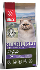 BLITZ Holistic LG Adult Sterilised Cat (Курица, печень)